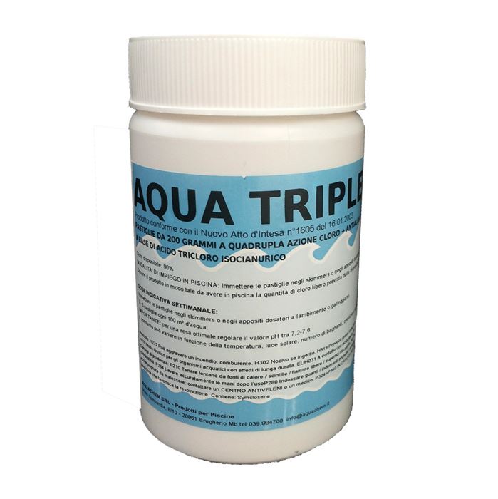 Aqua Triplex 200 In Pastiglie Da 200 Grammi A Quattro Azioni Kg 1