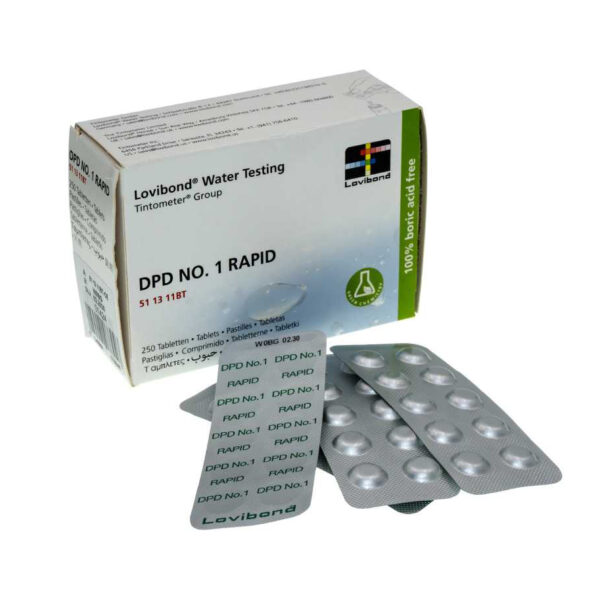 Reagente per tester manuali DPD1(cloro) conf.250 pastiglie