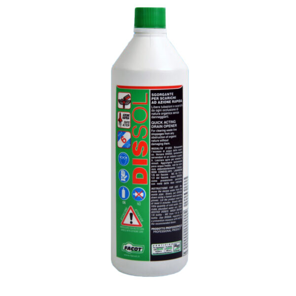 Dissol disotturante/sgorgante liquido ad azione rapida 1 Lt