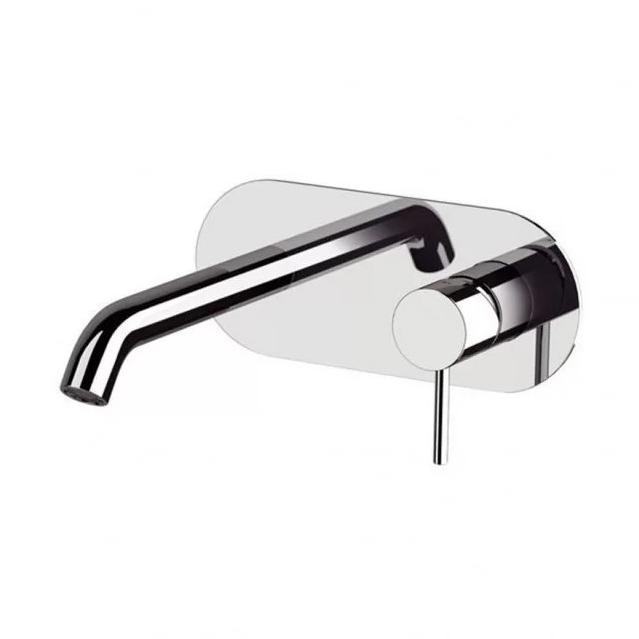 X-Style Miscelatore Lavabo Da Incasso Con Piastra Cromata