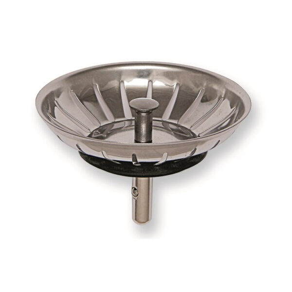Griglia basket inox D. 80 con sferetta in acciaio