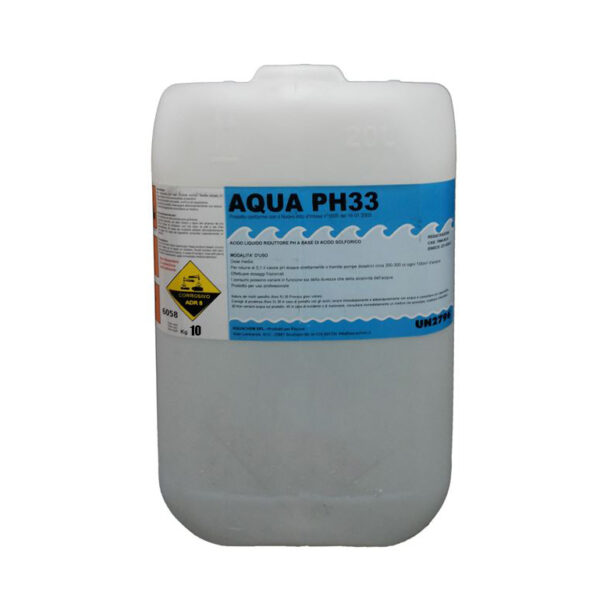 Aqua ph 33 light acido solforico (liquido) riduttore di ph, tanica da 10 lt