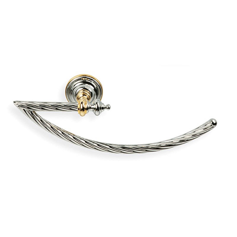 Giunone Porta Salvietta Ad Anello L31 P8 H13 Fin. Cromo-Oro