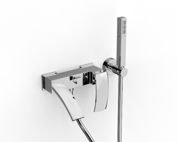 Moon Miscelatore Vasca Esterno Con Duplex Cromo