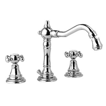 Kent 2 Batteria Bidet 3 Fori Cromo